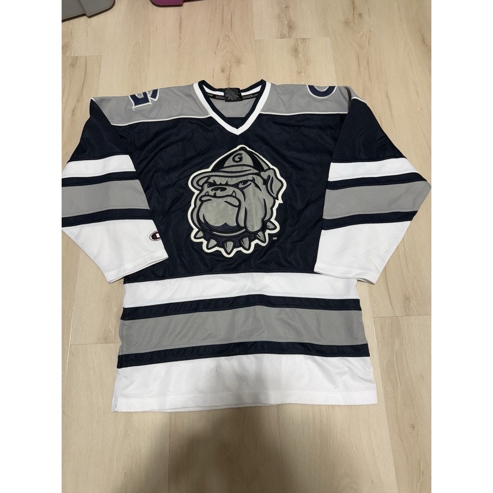 Vintage Georgetown Hoyas Hockey Jersey 90s Colosseum Men's Medium Logo